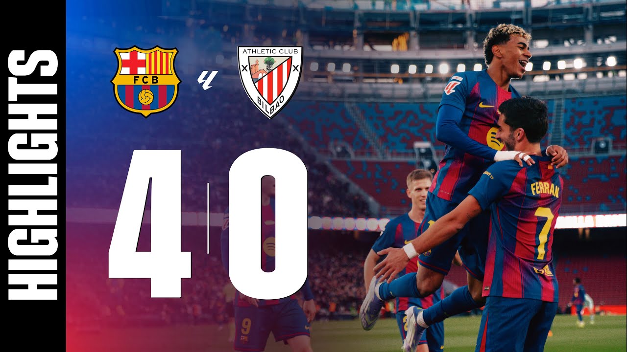 FC BARCELONA 4 vs 0 ATHLETIC CLUB | LALIGA 2025/26 MD13 🔵🔴