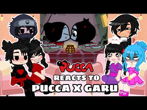 Pucca Reacts To Pucca x Garu || Funny Love & Love Recipe || TikTok Edits || Garucca || Gacha Club