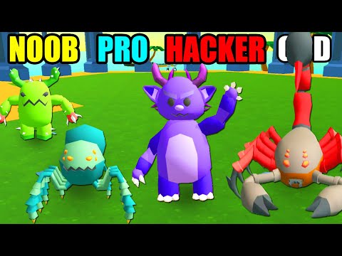 NOOB vs PRO vs HACKER vs GOD Monster Trainer