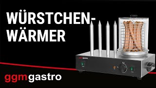 Urządzenie do hot-dogów - 1,1kW - z 4 bolcami do bułek