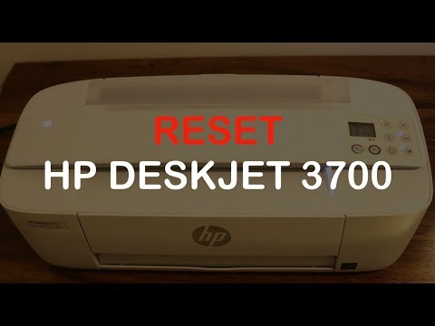 How to RESET hp deskjet 3700 series all-in-one printer review !!!