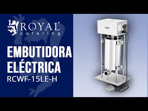 vídeo - Embutidora - 15 L - eléctrica - con 4 tubos de llenado - Royal Catering