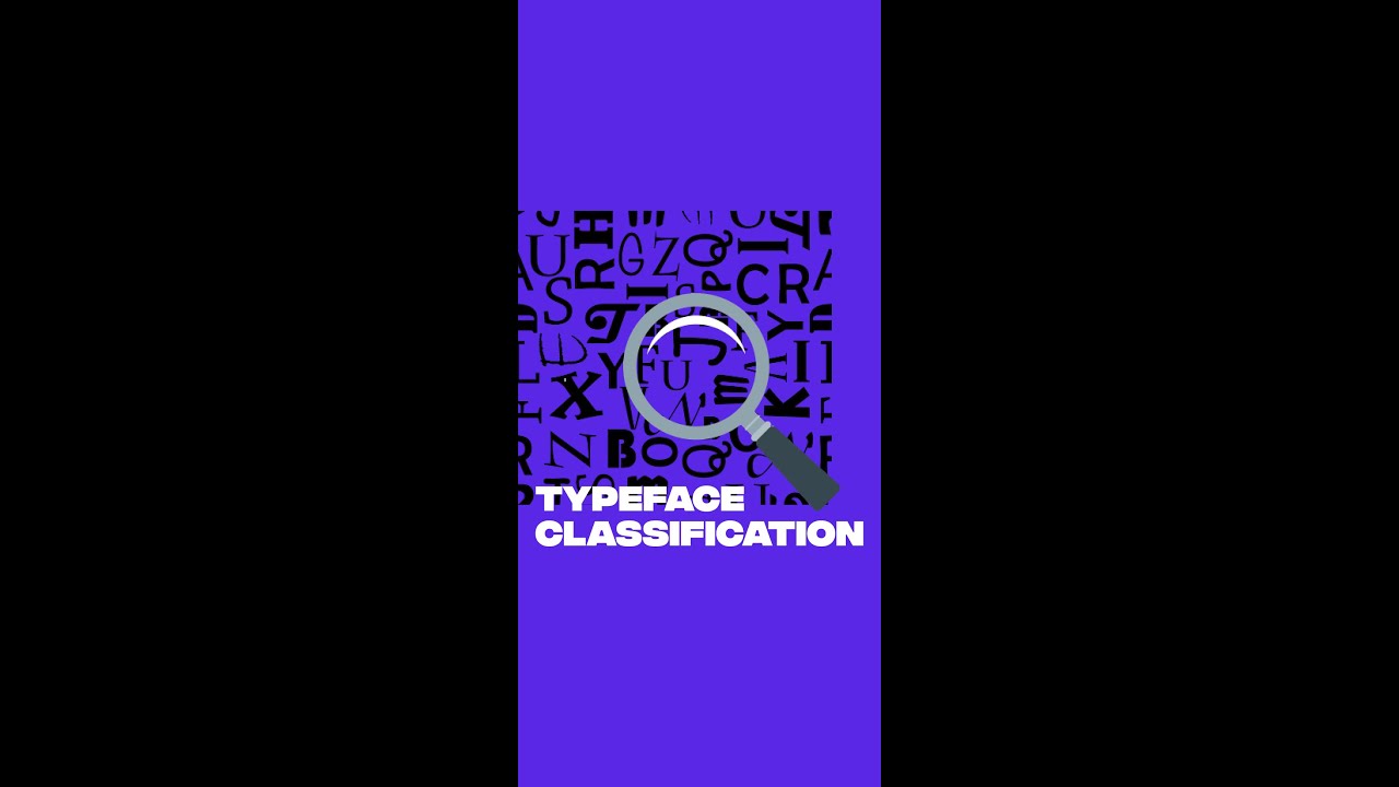 Typeface classification in 60 seconds
