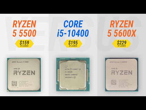 Ryzen 5 5500 vs R5 5600X vs R5 3600 vs i5-10400 vs i5-11400 vs i3-12100F w/ RTX 3080 Ti