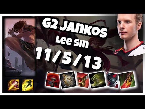G2 Jankos Lee Sin JUNGLE (11/5/13) vs KARTHUS Gameplay Replay - Patch 10.18