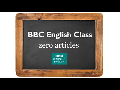 English grammar: How to use the zero article with nouns