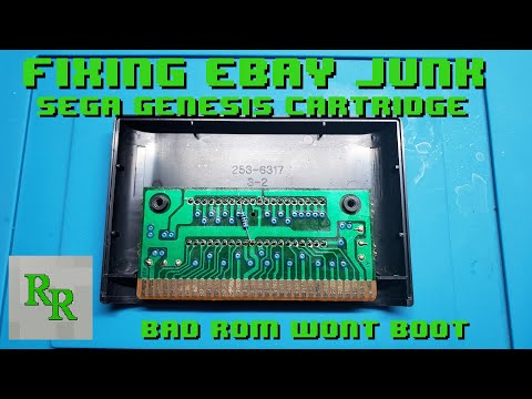 Sega Genesis/Megadrive Cart Won't Boot - FIX a faulty ROM - Fixing eBay Junk