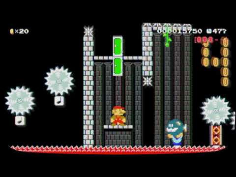 A small SMB1 kaizo level - Super Mario Maker