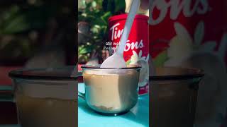 let’s make Tim Hortons’s French Vanilla Cappuccino at home but in my way#timhortons #coffee #athome