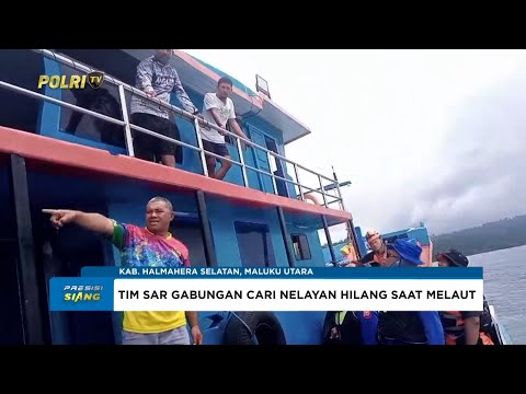 DITPOLAIRUD POLDA MALUT DAN TIM SAR MENCARI NELAYAN YANG HILANG SAAT MELAUT