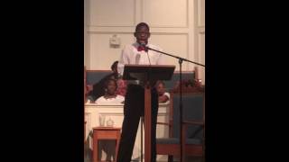 DJ Carr singing "The Blood will never lose its Power"