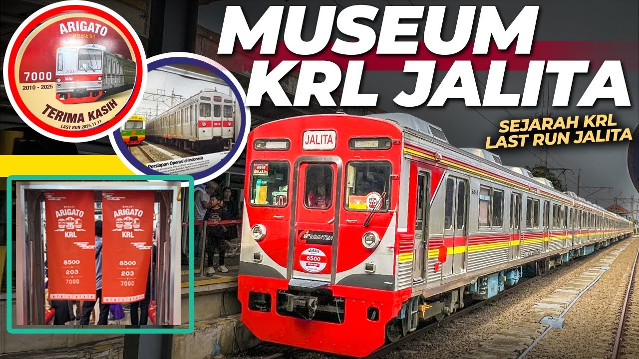 KERETA REL LISTRIK TUA JADI MUSEUM ‼️ PERJALANAN TERAKHIR KRL JALITA DI JAKARTA KOTA