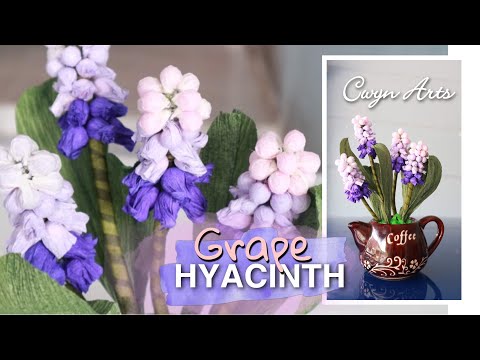 DIY Grape Hyacinth Paper Flower