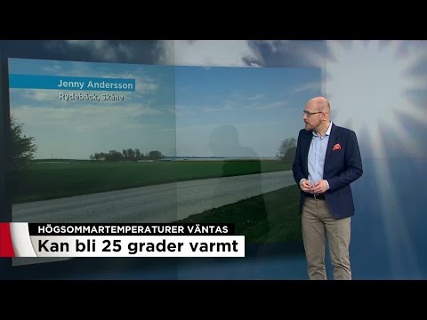 Härligt - här kan det bli högsommarvärme i veckan - Nyheterna (TV4)