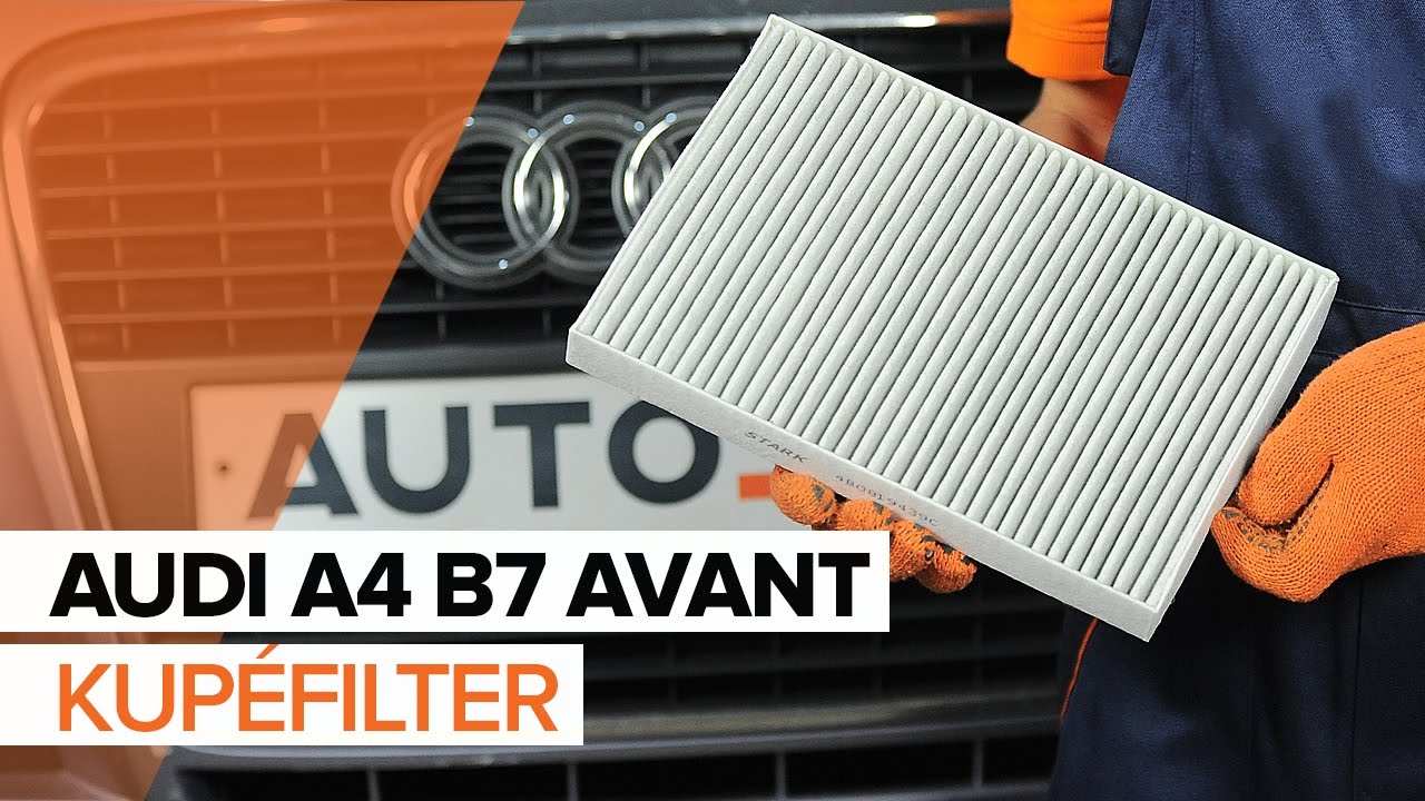Byta kupéfilter på Audi A4 B7 Avant – utbytesguide