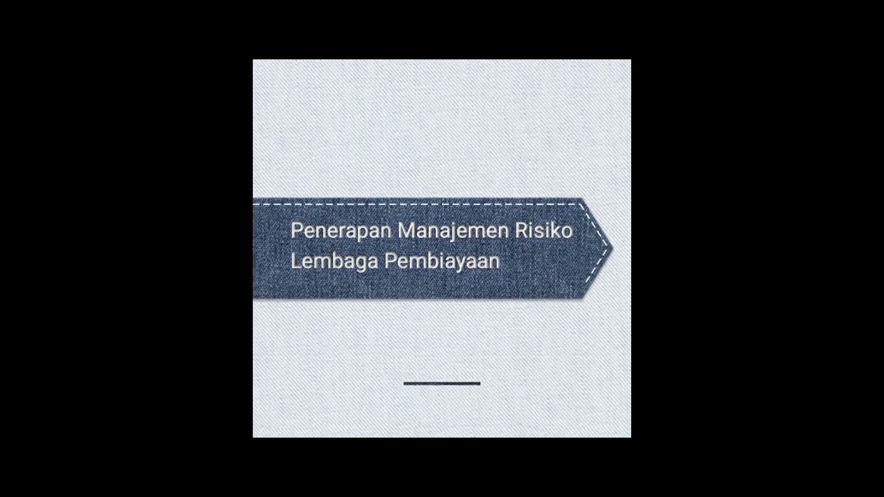 Power Point Manajemen Risiko Lembaga Pembiayaan