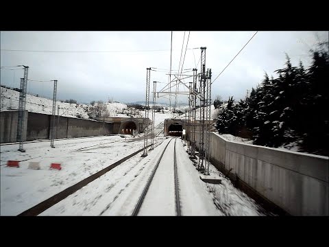 Cab ride Kallidromo Tunnel - Bridge ΣΓ 26 - Tempi Tunnel - [344]