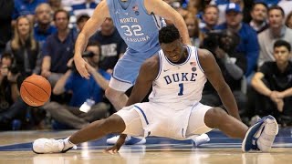 Duke basketball's Zion Williamson injured after his Nike shoe blows apart during UNC game