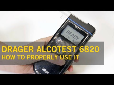 How to Use the Drager AlcoTest 6820 Breathalyser