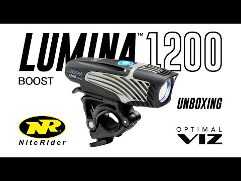 NiteRider® Lumina™ 1200 Boost Front Bike Headlight Unboxing
