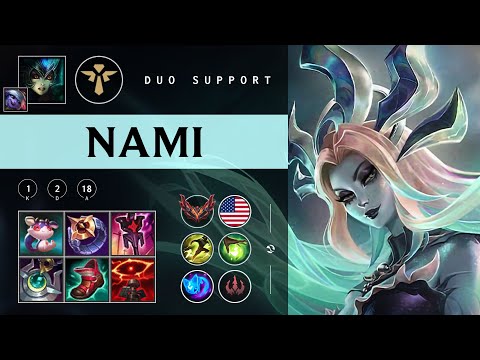 Nami Support vs Janna - NA Grandmaster Patch 25.24