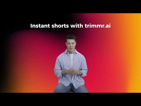 Instan shorts from your long form videos | AI Video Editing with Trimmr.ai