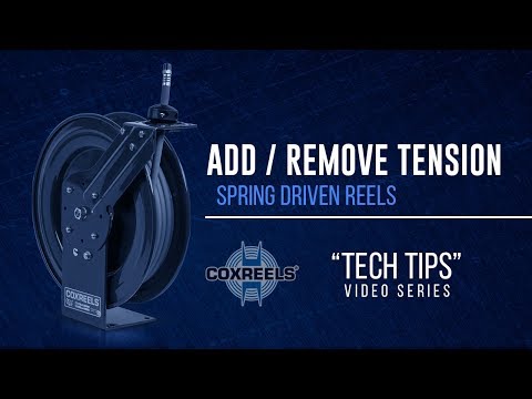 Coxreels "Tech Tips" - Add / Remove Tension Spring Driven Reels