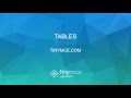 Creating Tables With TinyMCE