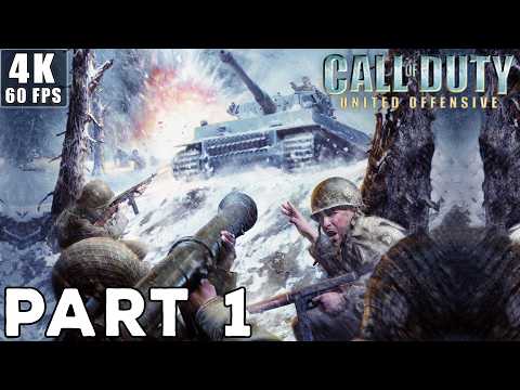 CALL OF DUTY UNITED OFFENSIVE Gameplay Walkthrough | Part 1 [4K 60FPS PC] (No Commentary)