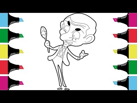 Mr  Bean Coloring page| Mr  Bean  Bean Official  Cartoon