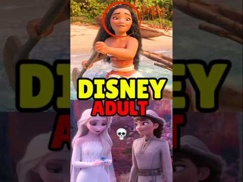 These Disney Movies Are Not For Kids! 😱💀 #disney #frozen #frozen2 #moana #moana2 #elsa #anna #shorts