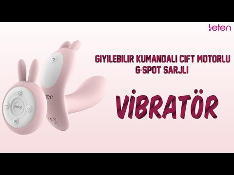 Leten Giyilebilir Kumandalı Çift Motorlu G-Spot Şarjlı Vibratör