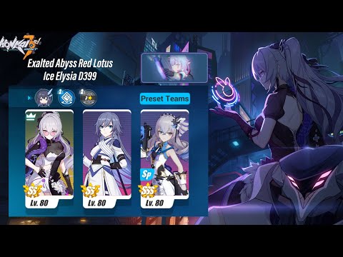EX Abyss Red Lotus - Ice Elysia D399 (820 Points) SW/AE/HB [Honkai Impact 3rd SEA]
