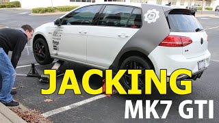 How to Jack up a MK7 GTI on Jack Stands