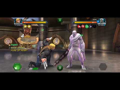MCOC Longshot Vs Gorr Cavalier EQ... Seriously, just watch the power bar... (Mystic dispersion)