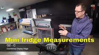 G-2C IDW Countertop Cooler measurements (Jan 2022, Rm wraps)
