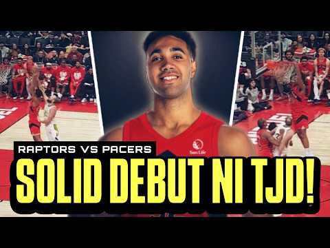 SOLID DEBUT ni TJD sa Raptors! Double Double agad! Dinaan sa sipag!