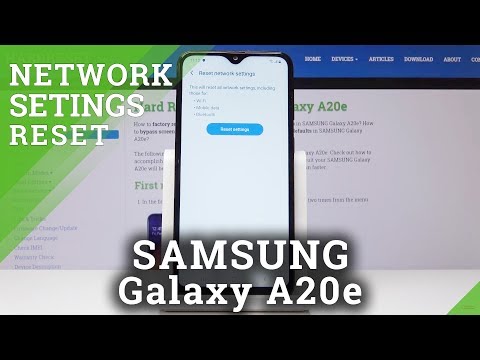 How To Reset Network Settings in SAMSUNG Galaxy A20e - Restore Network Options