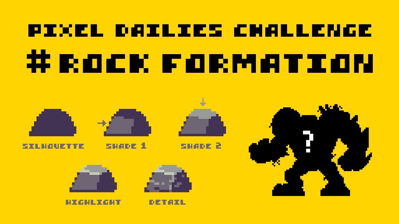 Pixel Dailies Challenge: Rock Formation
