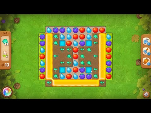 Gardenscapes level 163 - 13 Moves - No Boosters