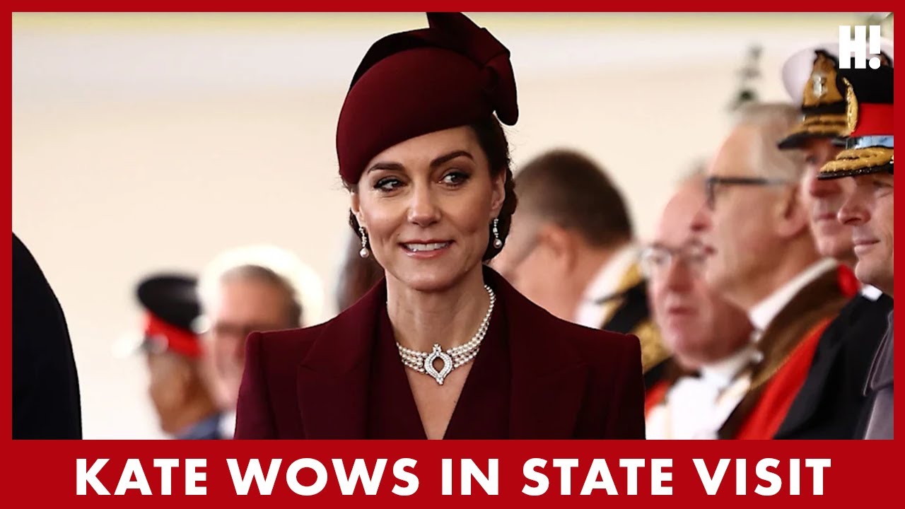 Princess Kate makes STUNNING reappearance for Emir of Qatar state visit | HELLO!