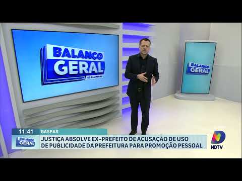 Gaspar: justiça absolve ex-prefeito acusado de usar publicidade da Prefeitura para promoção pessoal