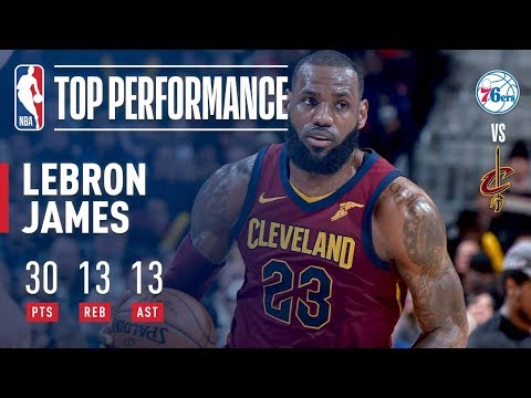 LeBron James Gets 30-Point Triple-Double in Win vs. 76ers | December 9, 2017