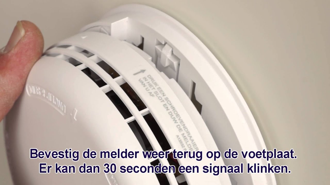 Batterij rookmelder vervangen