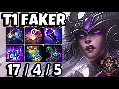 T1 Faker SYNDRA vs LUCIAN [ MID ] Patch 11.16 Ranked Korea ✅