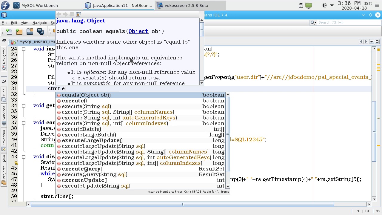 Jdbc Tutorial for Beginners: MySQL insert image  into database|Insert BLOB data into database.