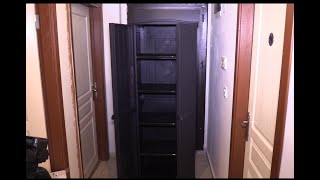 Keter Compact Resin Outdoor Garden Tall Shed Cabinet install video