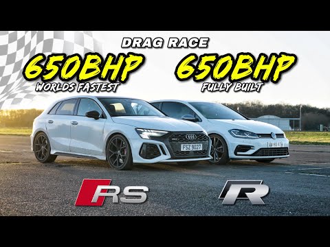 HYPER STREET HATCHES.. 650BHP AUDI RS3 vs 650BHP VW GOLF R