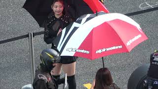 2024 SUPER FORMULA Rd.6/7 FUJI #50 正智寧音子 霧島聖子 B-Max Racing Ambassador 日曜日グリッドウォーク レースクイーン 4K