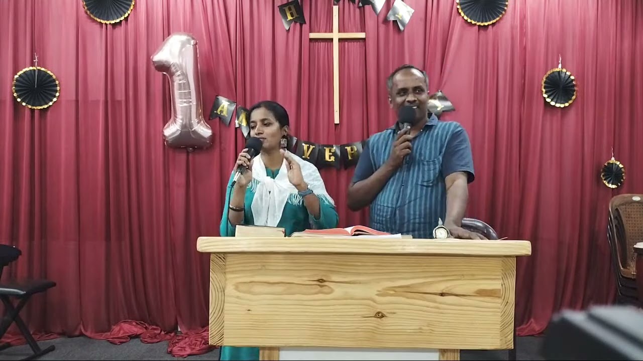 Highlight 1:07:20 - 1:12:20 from ANBIN JEBA AALAYAM CHURCH SUNDAY WORSHIP